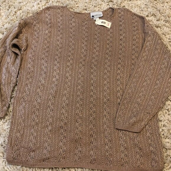 Turtle Bay Collection Women's Knit Sweater Size Lg VTG NOS Regency Lightweight - Picture 1 of 7